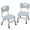 dark gray, variant on 3-Level Adjustable Kids Chair Set of 2, Stackable & Non-Slip, Durable Plastic Toddler Chairs for Ages 2-8, Home, Family, Study Area, Nursery, Daycare