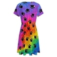 thumbnail image 5 of Watercolor Dog Paw Sundress Short Sleeve Dress Summer Women Clothes Dress for Women Dresses, 5 of 7