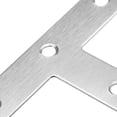 thumbnail image 4 of Uxcell Flat T Shape Repair Mending Plate 80mmx80mm Stainless steel Support Brace 10Pcs, 4 of 6