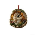 thumbnail image 4 of Árbol de Navidad Decoraciones 10cm Bosque Animales Decoración Árbol de Navidad Colgante Regalo de Vacaciones, 4 of 4