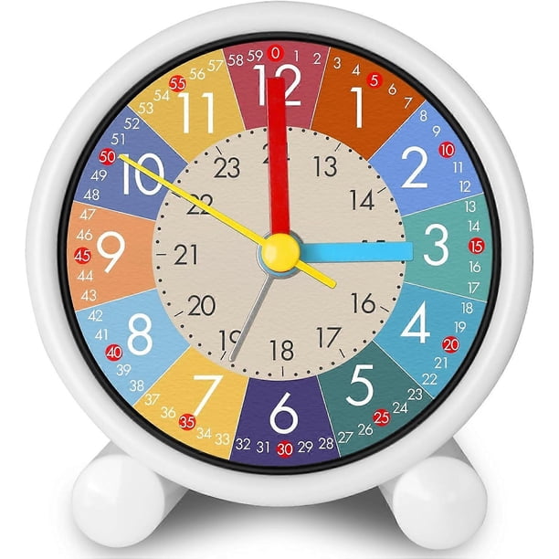 Children's Alarm Clock, Children's Digital Alarm Clock, Educational Alarm Clock, Silent Learning Alarm Clock Kids Clock Analog Alarm Clock