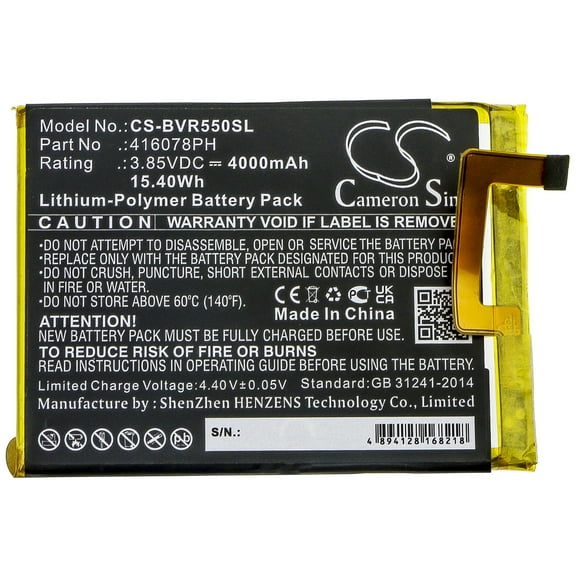 4000mAh 416078PH Battery for Blackview BV5500
