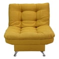 thumbnail image 1 of Sillón Individual Moderno Ocasional Reclinable 3 posiciones NORVAL  estructura de madera patas metálicas tela de Lino, 1 of 9