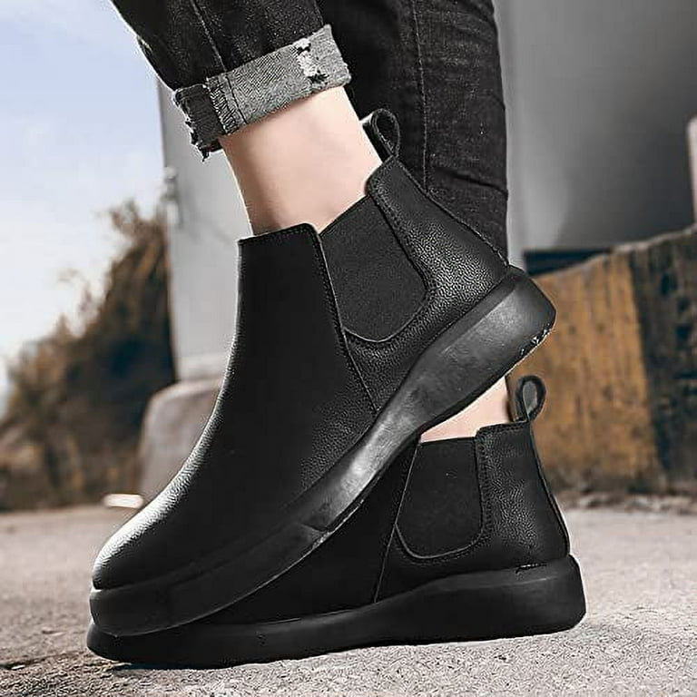 Men s Chelsea Boots Non slip Fashion Casual Sports Shoes Outdoor Sports Shoes Wearable Ankle Boots for Men Walmart