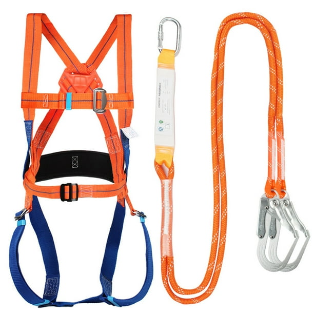 Fall Protection Kit Full Body Harnesses With Belt Fall Absorber Strap Fall  Protection Equipment Accessories For Working Roofing Climbing 