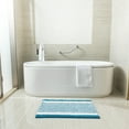 thumbnail image 3 of Ultra Soft Chenille Bathroom Rug, Dry Fast Non Slip Bathmat, Turquoise 20 x 30 inches，1 Pack, 3 of 4