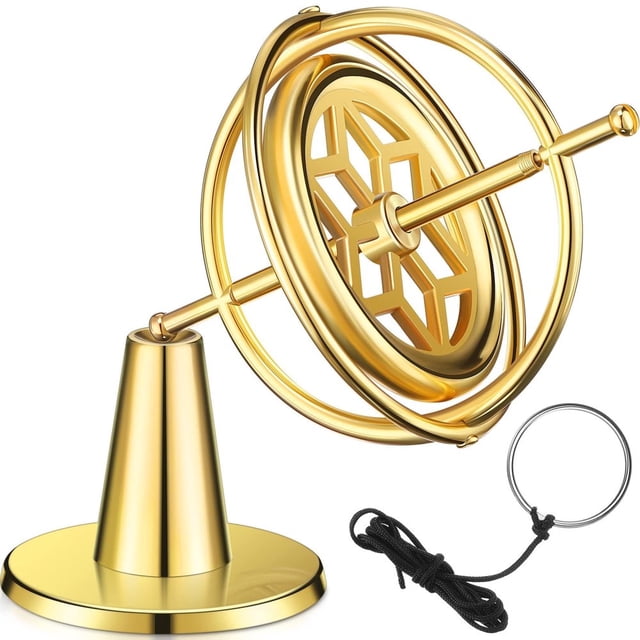 SUTENGDA Gyroscope Toy Metal Anti Gravity Rotating Desk Gyroscope Flying Motion Balance Physics Toy Boys Girls Gift
