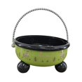 thumbnail image 4 of Cuenco decorativo para servir frutas con asa, a prueba de polvo, creativo, con pedestal Verde, 4 of 9