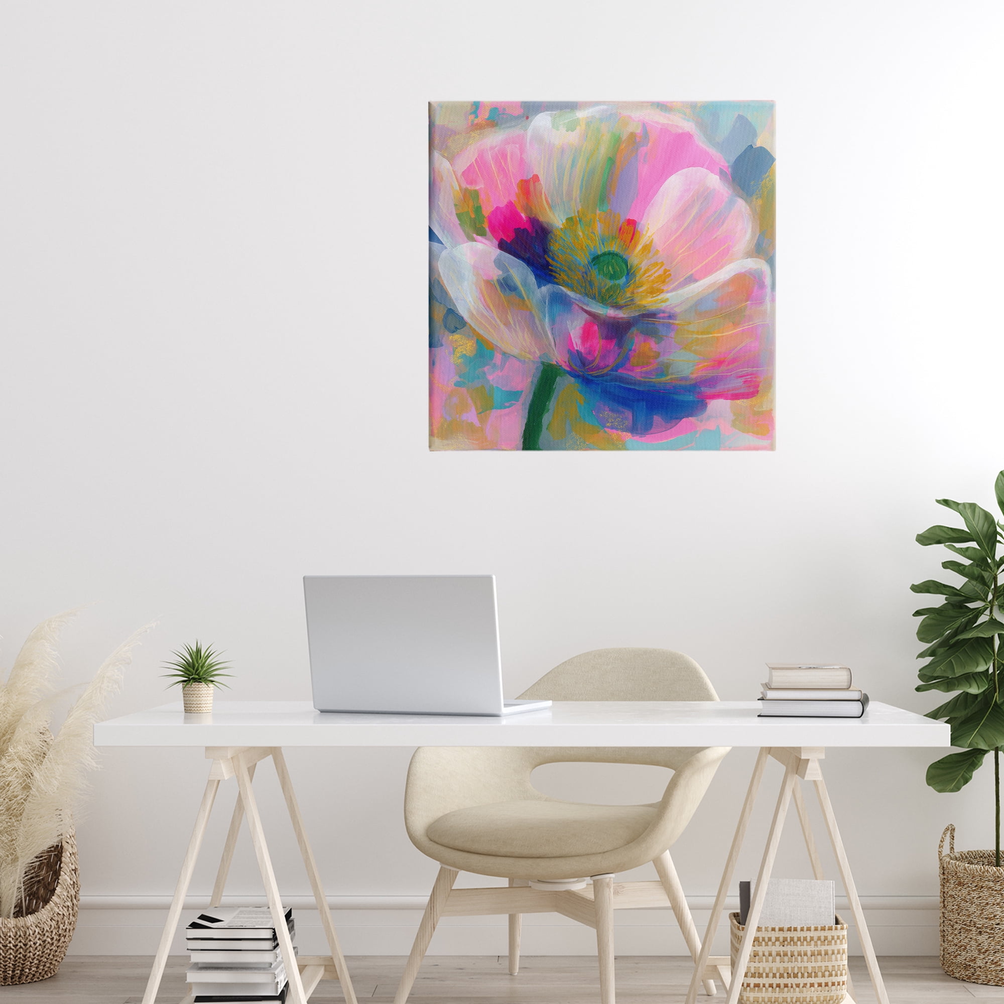 Stupell Industries Backlit Kaleidoscopic Poppy Canvas Wall Art, design by Chromatic Storm Studio