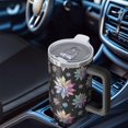 thumbnail image 6 of Modern 40oz Tumbler– Stainless Steel Insulated Tumbler with Handle and Straw, Large Capacity Travel Cup for Hot & Cold Drinks, 6 of 7