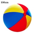 thumbnail image 1 of HEVIRGO 100/150cm Inflatable Pool Beach Sport Ball Football Soccer Outdoor Party Kid Toy, 1 of 10