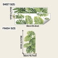 thumbnail image 3 of HuiXinOu Tropical Green Leaves Bathroom Wall Stickers Self Adhesive Decorative Decals for Bathroom Washroom Wall Beautification Home Decor Accent, 3 of 7