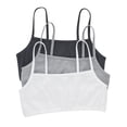thumbnail image 1 of Bralette Hanes de algodón para mujer, paquete de 3 unidades, modelo Moon Sky Heather, 1 of 7