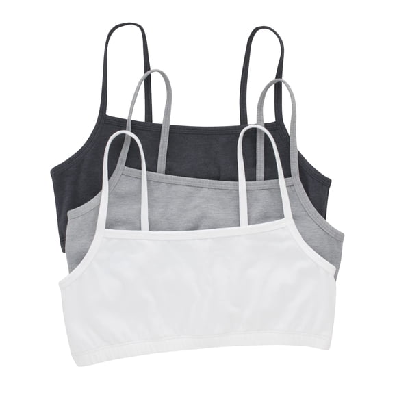 Bralette Hanes Comfortflex Fit de algodón elástico, paquete de 3 unidades, para mujer