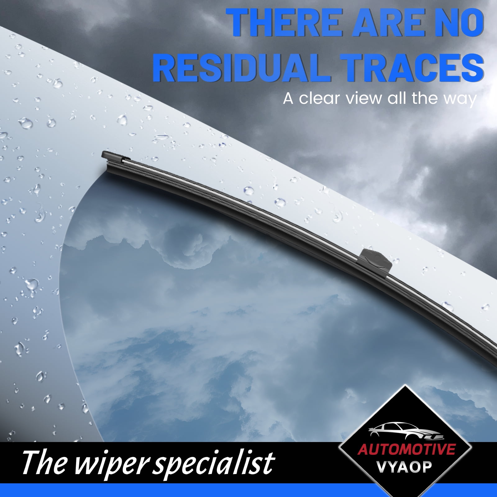 VYAOP Windshield Wipers Replacement for 2009-2025 Audi Q5,2014-2017 Audi SQ5,2017-2025 Audi SQ5 Sportback OEM Quality All Season Wiper Blades 26" 17" 12" (3 Pack)