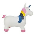 thumbnail image 4 of BounceZiez Inflatable White Unicorn Animal Hopper Giftable Toy for Children Ages 3+by Waloo Products, 4 of 4