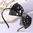 thumbnail image 3 of diademas con lazo para niñas, diademas para niños pequeños, lazos para el pelo de cinta de 5 pulgadas para niñas grandes, diadema de moda vívida con textura envuelta, 3 of 6
