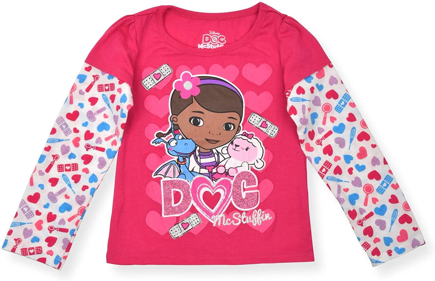 Visiter la boutique DisneyDisney Doc McStuffins High-Low Hem Girls Long Sleeved T-Shirt 2T-4T 2T 