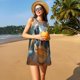 thumbnail image 3 of Easygdp Realistic Cute Sea Turtle para Vestido Transpirable de Mujer, Vestido Suelto de Manga Corta con Pliegues y Bolsillos para el Verano, 3 of 7