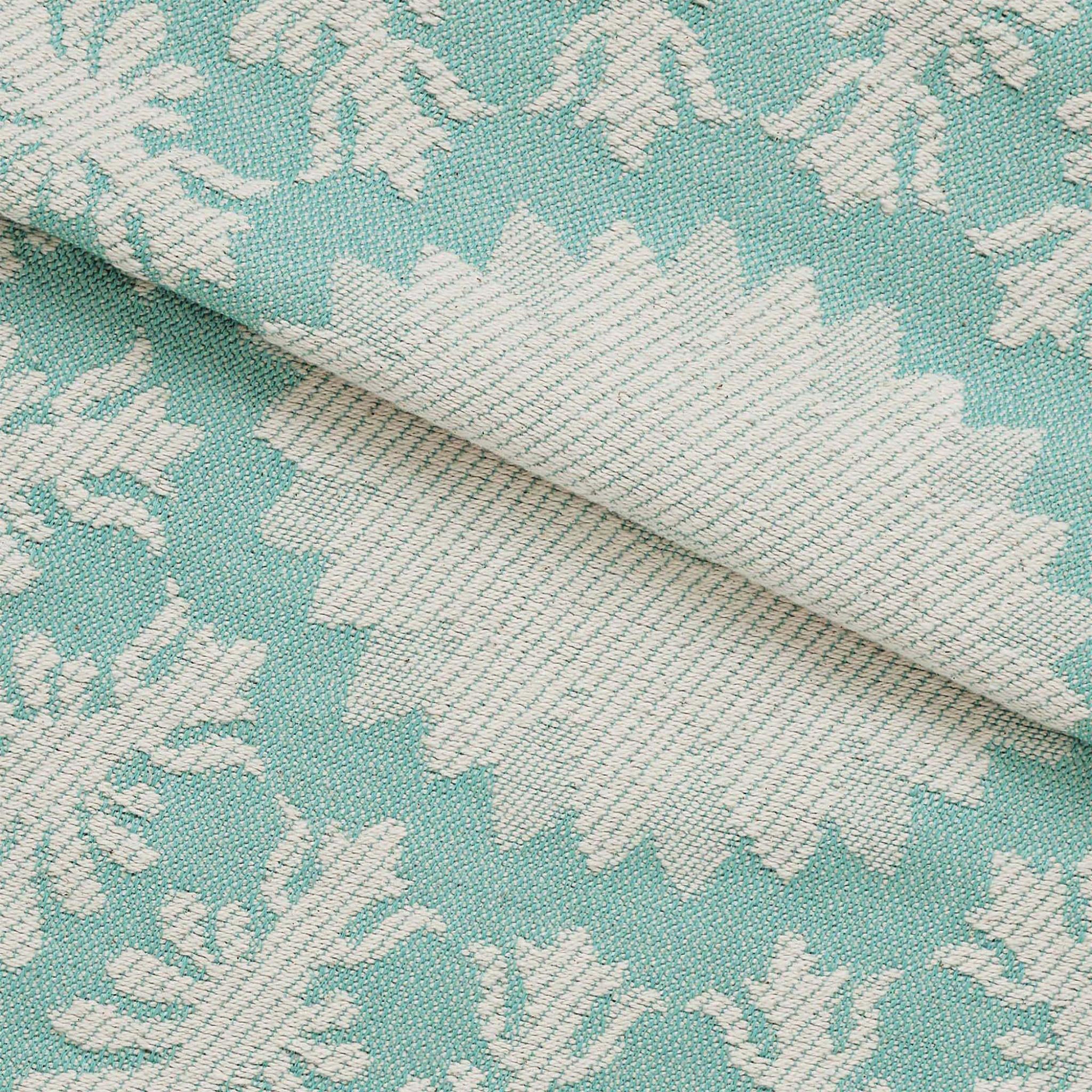Superior Cotton Blend Woven Jacquard Vintage Medallion Bedspread Set, Full, Turquoise