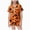 H167-Orange, variant on TOWED22 Big Kids Unisex Halloween Pjs Set Girls Boys Silk Pajama Sets Satin Clasic Sleepwear 2-13T Fall Winter 2 Pieces Button Down Nighty(Red,12-13 Y)