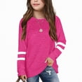 thumbnail image 5 of HCNTES Girls Long Sleeve Shirts Soft Cotton T-Shirts Crewneck Basic Tees for Kids and Teen Girls Tops Clothes(Hot Pink,8-9 Years), 5 of 9