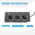 thumbnail image 2 of GUYUTING W900 T800 T600A A/C Control Switch Panel Replacement Part Number 599 5511 for Kenworth, 2 of 4
