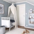 thumbnail image 2 of Toldos de cama para niños, mosquitera para bebés, sala de lectura para la decoración del dormitorio de los niños (muselina, 60 * 240 cm, blanco) JFHHH pequeña, 2 of 5