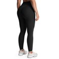 thumbnail image 1 of Leggings Aoxjox de cintura alta con control abdominal, negro, talla mediana, 1 of 7