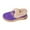 Purple, variant on Womens Winter Loafers Suede Plush Warm Trendy Metal Chain Comfy Soft Sole Orthopedic Arch Support Slip on Walking Shoes Black Size 8