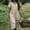 Beige, variant on Linen Dresses for Women Short Sleeve Vintage Boho Dresses V Neck Solid Color Causal Summer Beach Vacation Maxi Dresses