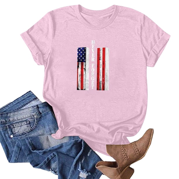 Fiudx Ofertas Del Día Blusa de Manga Corta con Estampado de Moda para Mujer, Divertida Camiseta con Cuello Redondo