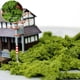 thumbnail image 3 of Polvo de árbol de resina para modelismo de escenas, material para modelismo de juguetes, tren, escenario, grupo Verde claro 70g, 3 of 8