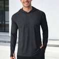 thumbnail image 4 of MEZZALL Sweatshirts For Men Solid Color Long Sleeve Hoodies Lightweight Pullover Sun Shirt Outdoor Athletic Casual Wear Comfortable Breathable Basic Daily Stylish Travel Tops, 4 of 5