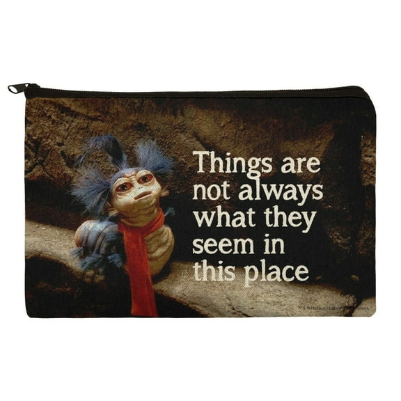 Labyrinth The Worm Quote Thing Are Not Always What They Seem In This Place Makeup Cosmetic Bag Organizer Pouch