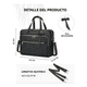thumbnail image 5 of Maletin Para Laptop17 Plugadas Mochila Mujer Elegante Impermeable Acolchada Bandolera Convertible Malubero,  Negro, 5 of 5