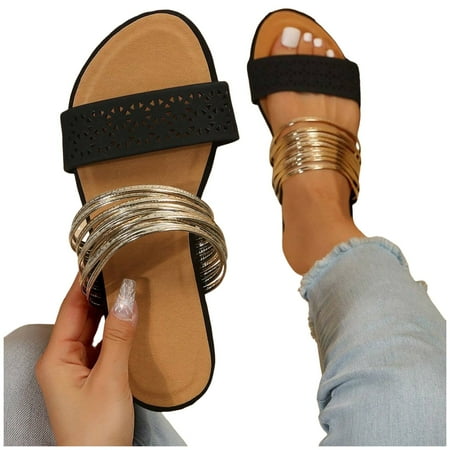 

WNVMWI Sandals Women Sandels Beach Wedge Heels for Women Black Shoes Slippers Flip Flops Women Clip Toe Sandals Jelly Beach Flip Flops Female Students Korean Fashion Wear Summer Flat Size 41