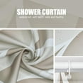 thumbnail image 6 of Cream 72 x 72 Inch Shower Curtain, Waterproof Design and Polyester, Quick-Drying, Heavy Duty Shower Curtains Set for Bathroom, Machine Washable with 12 Plastic Hooks, 6 of 6