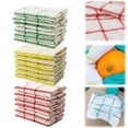 thumbnail image 6 of Kitchen Cleaning Cloth 1 Pack Thickened Rags with Plaid Design, Durable Reusable Absorbent Microfiber Wiping Dish Towels Multi Purpose Easy to Clean for Household Cleaning(Red,12x12"), 6 of 7