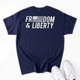 thumbnail image 2 of All Gender Short Sleeve Patriotic Freedom and Liberty Graphic Tee Shirt, 2 of 3