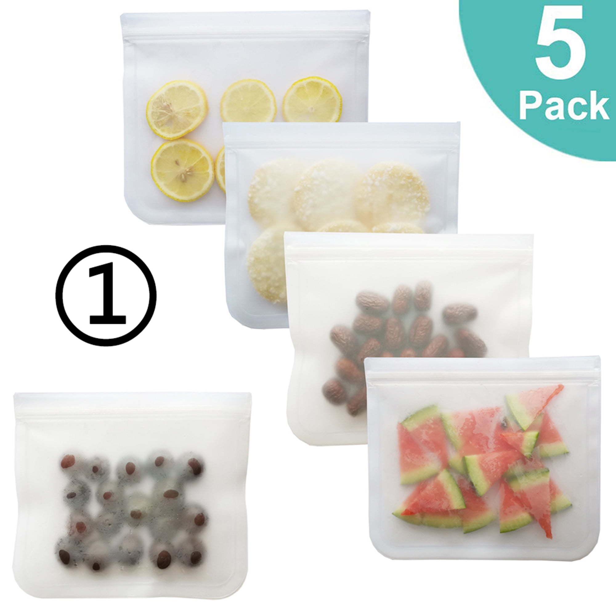 12Pack BPA FREE Food Sandwich Bags /& Snack Bags Airt Reusable Food Storage Bags