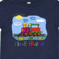 thumbnail image 4 of Inktastic I Love Trains Boys or Girls Baby T-Shirt, 4 of 5