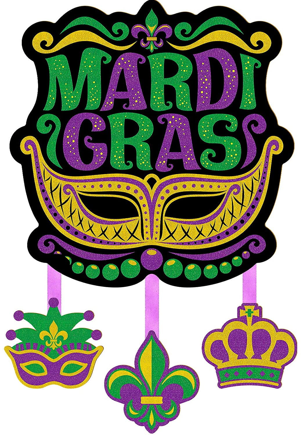 ToyHubMardi Gras Party Sign Mardi Gras Carnival Wooden Sign Carnival