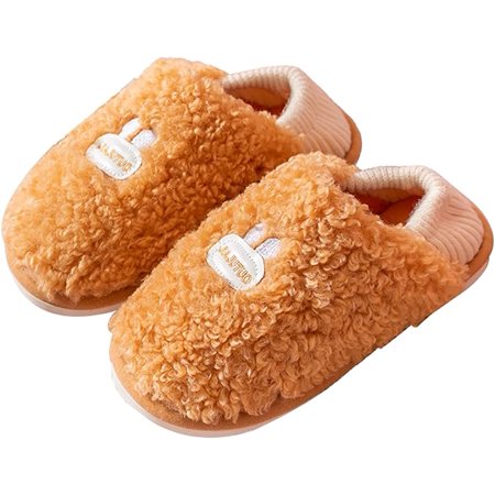 

DanceeMangoo Women Cute Slippers Fuzzy Fluffy Bedroom Slide Winter Memory Foam Indoor Outdoor Block Shoes