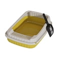 thumbnail image 2 of Caja de arena para gatos con parte superior abierta y lado alto, contenedor de arena para gatos, gato amarillo, 2 of 9