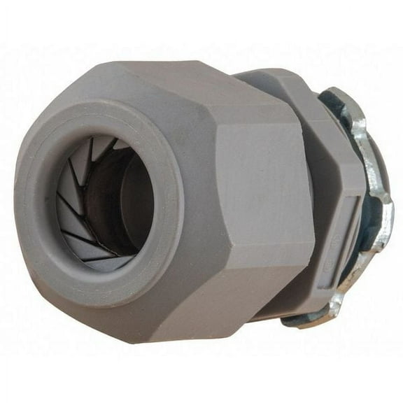 Hubbell Wiring Device-Kellems Liquid Tight Cord Connector,2" L,Nylon SEC75GALN