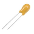 thumbnail image 4 of 10uF Tantalum Capacitor 35V 2 Pin Yellow Radial Dipped Tantalum Bead Capacitors 15pcs, 4 of 4