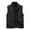 Black, variant on WREESH Fashion Vest Man Pocket Zipper No Hat Sleeveless Solid Color Tops Cotton Loose Coat Olive Green