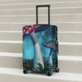 thumbnail image 3 of Wukai Fantasy Mushrooms Elastic Luggage Cover: Personalized Protection for Your Suitcase - Fits 19~29-inch, Washable & Durable Travel Companion-Medium, 3 of 8