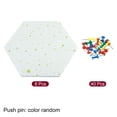thumbnail image 3 of Uxcell Self Adhesive Hexagon Stars Wall Pin Felt Bulletin Board Tiles, White 8 Pack, 3 of 5